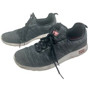 Levi's Men's Charcoal Knit Sneakers Sz 10.5